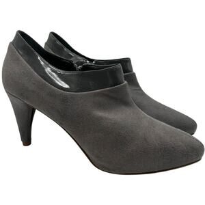 NWT Y2K Zara Heeled Booties Faux Leather Vintage 2000s Platform Ankle Boots